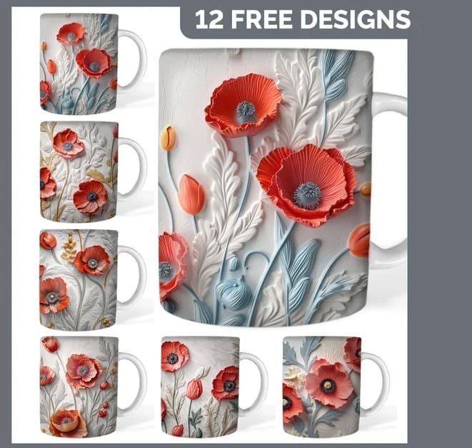 TAZA FLORES 16
