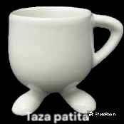 taza patita blanca para sublimar