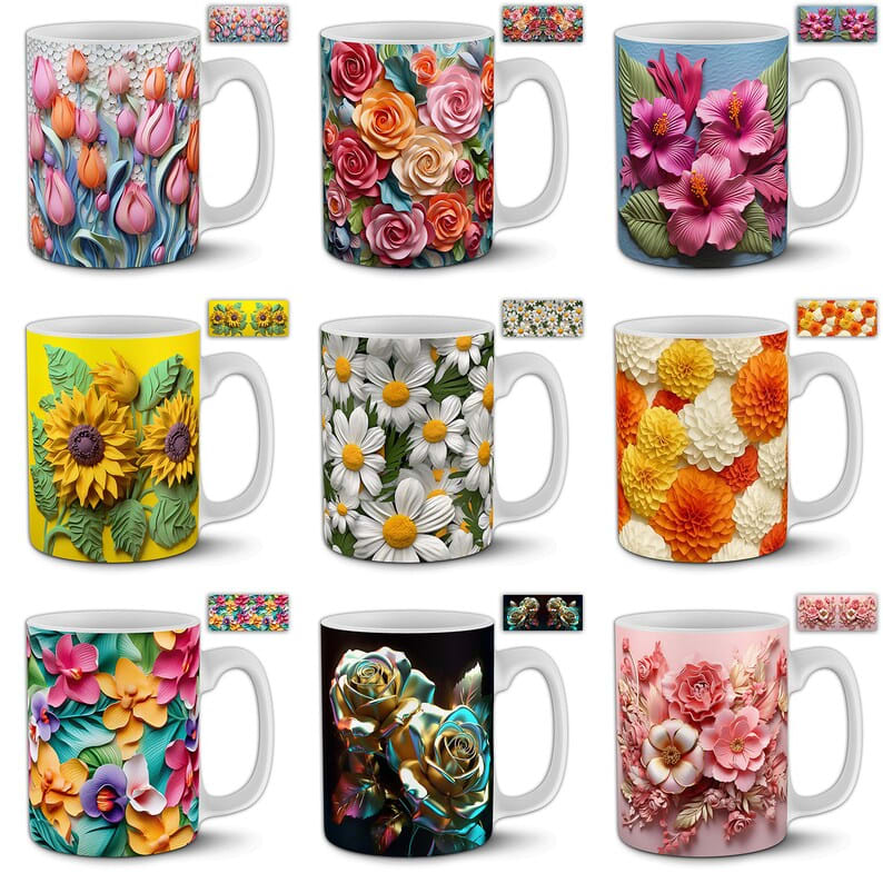 TAZA FLORES 47