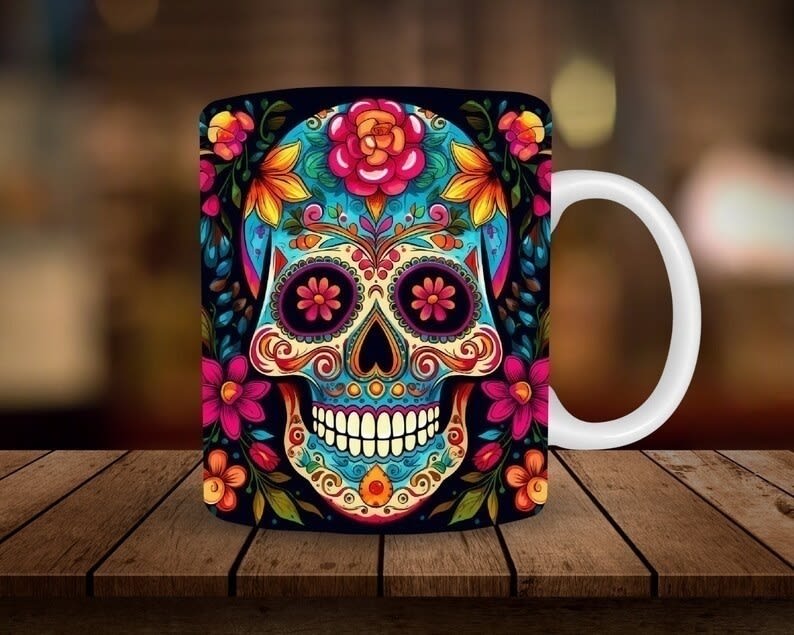 taza dia de muertos 57
