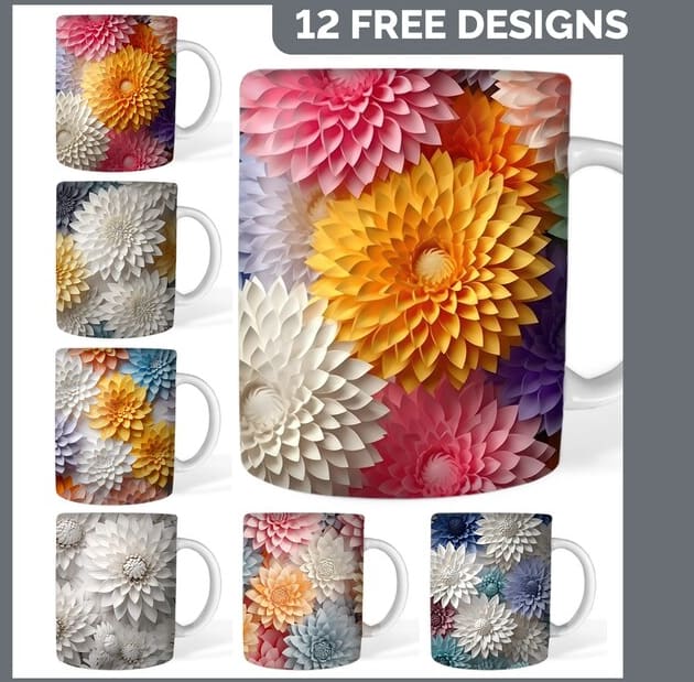 TAZA FLORES 84