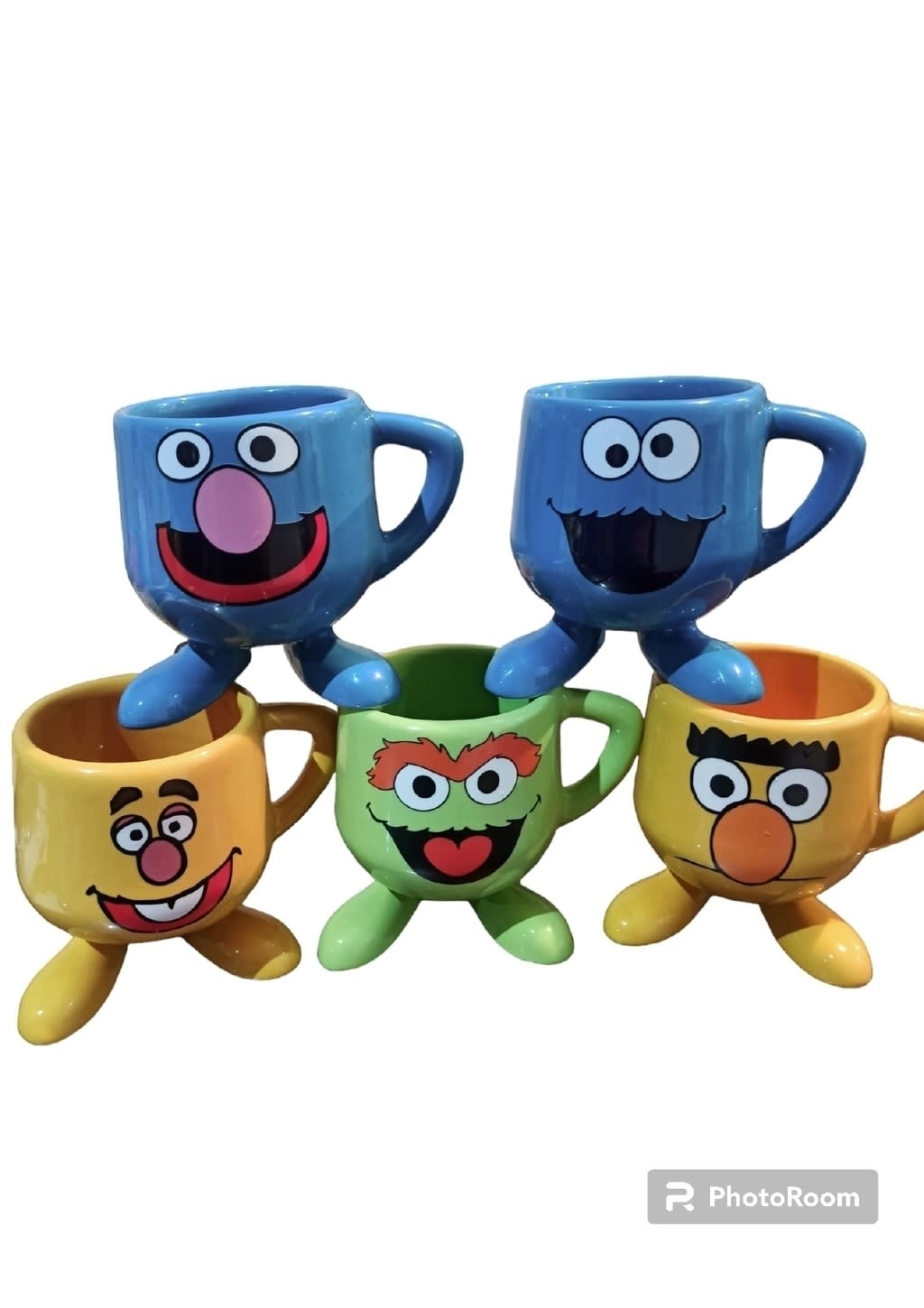 taza patitas plaza sesamo y muppets