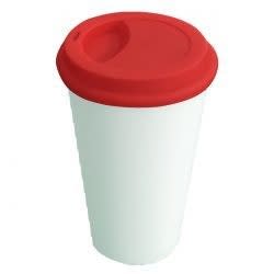 vaso con tapa de silicona