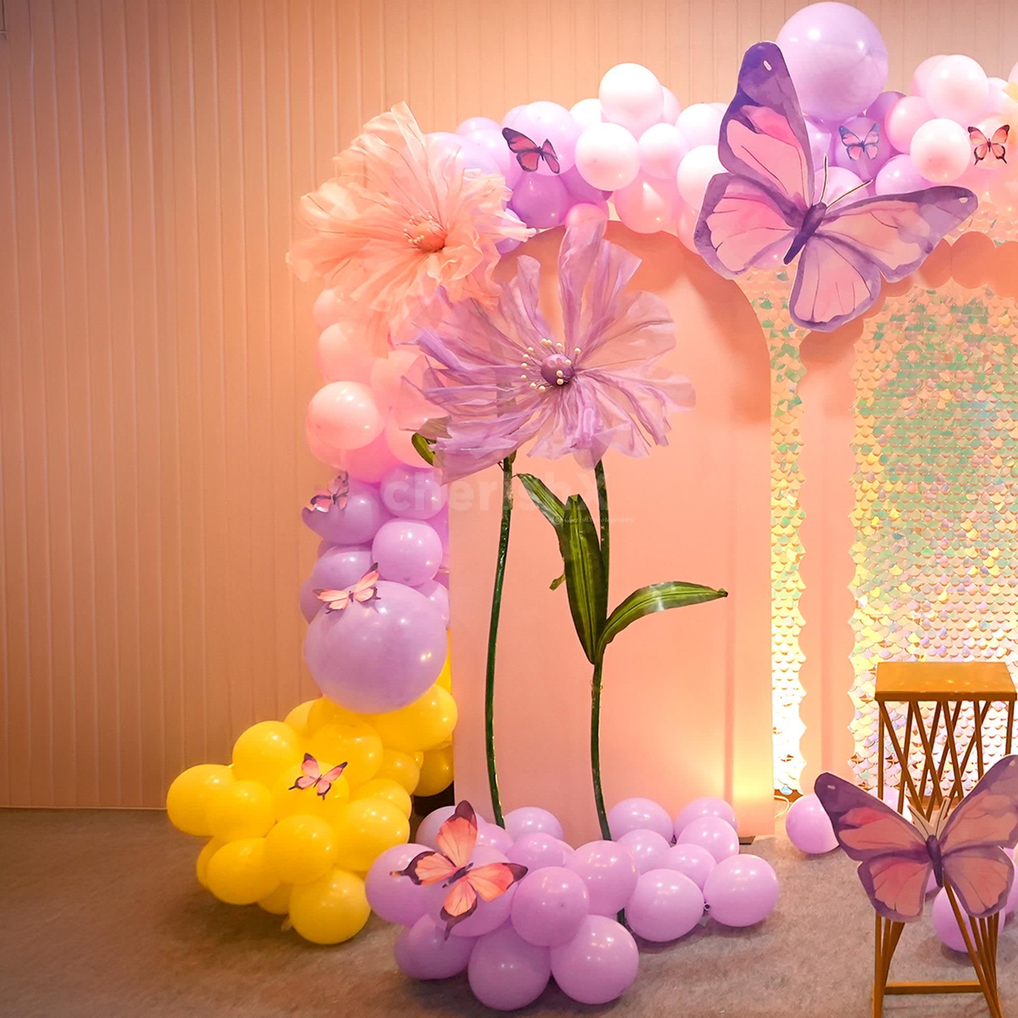 Enchanted Bloom & Butterfly Balloon Decor
