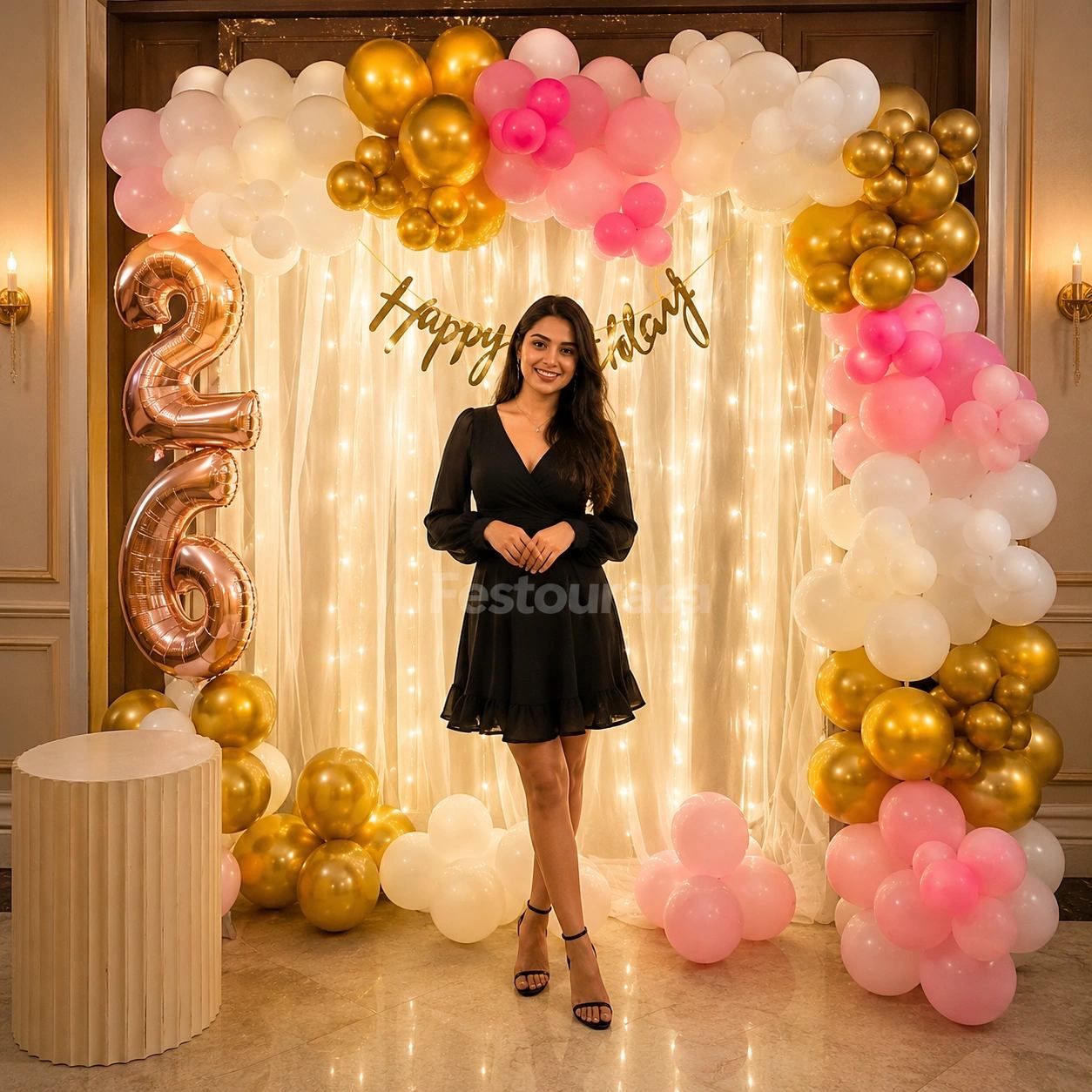 Pastel & Gold Radiance Birthday Celebration