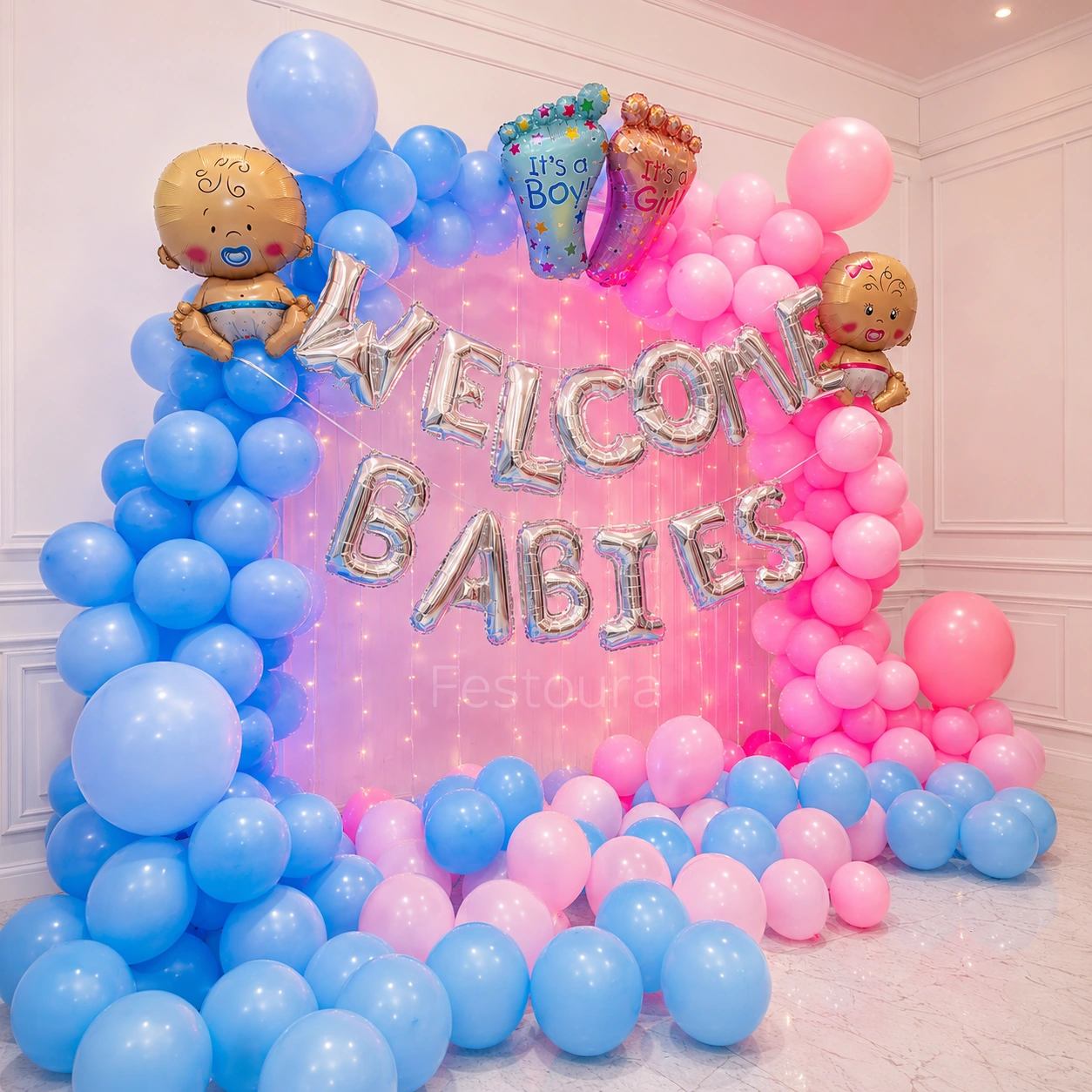 Joyful Pastel Welcome Babies Decor