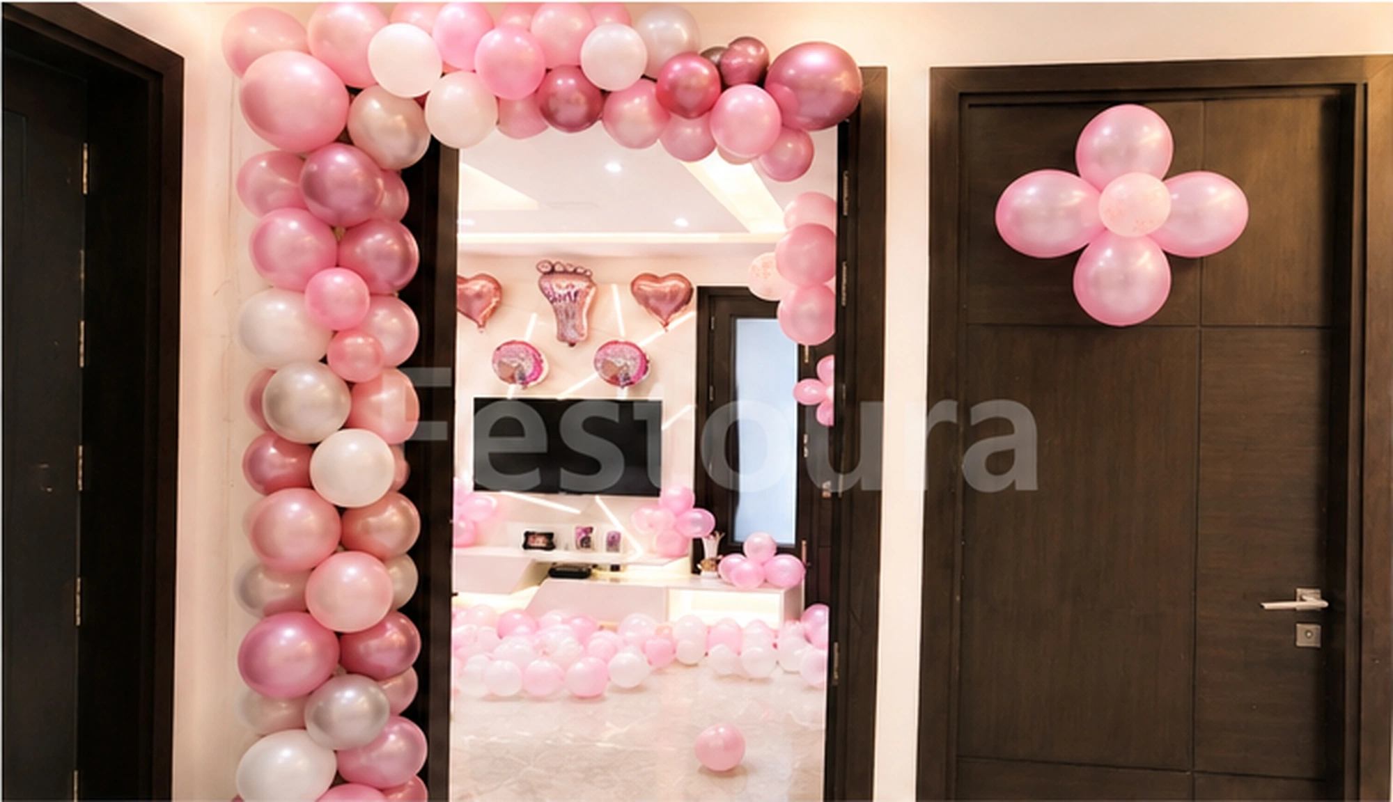 Enchanted Pink Baby Girl Welcome Decor