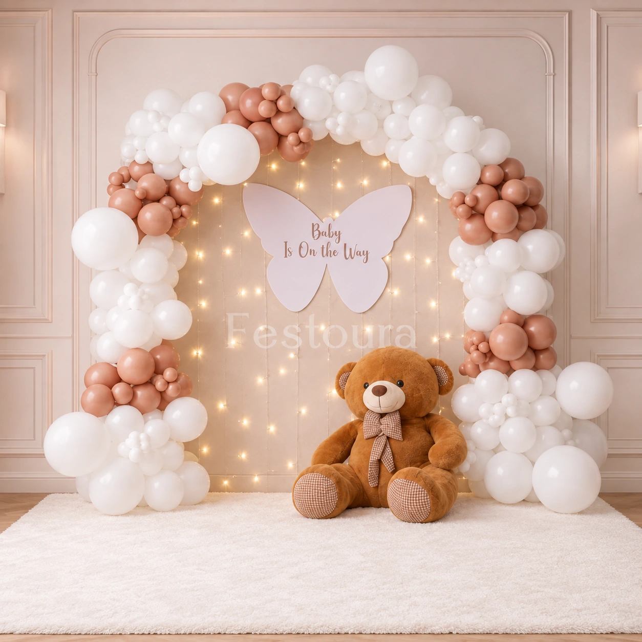Graceful Butterfly and Soft Glow Baby Shower Decoration