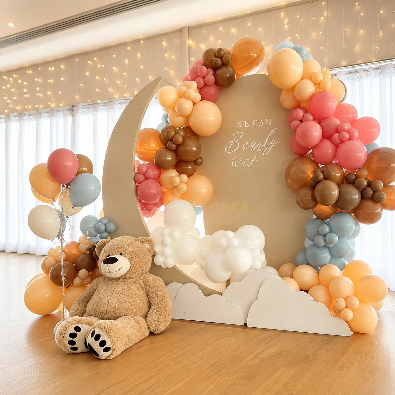 Celestial Teddy Bear Baby Shower Decor
