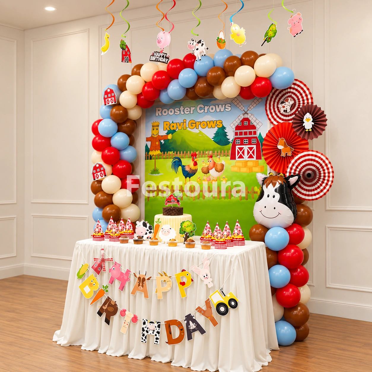 Rustic Farmhouse Birthday Party Decor