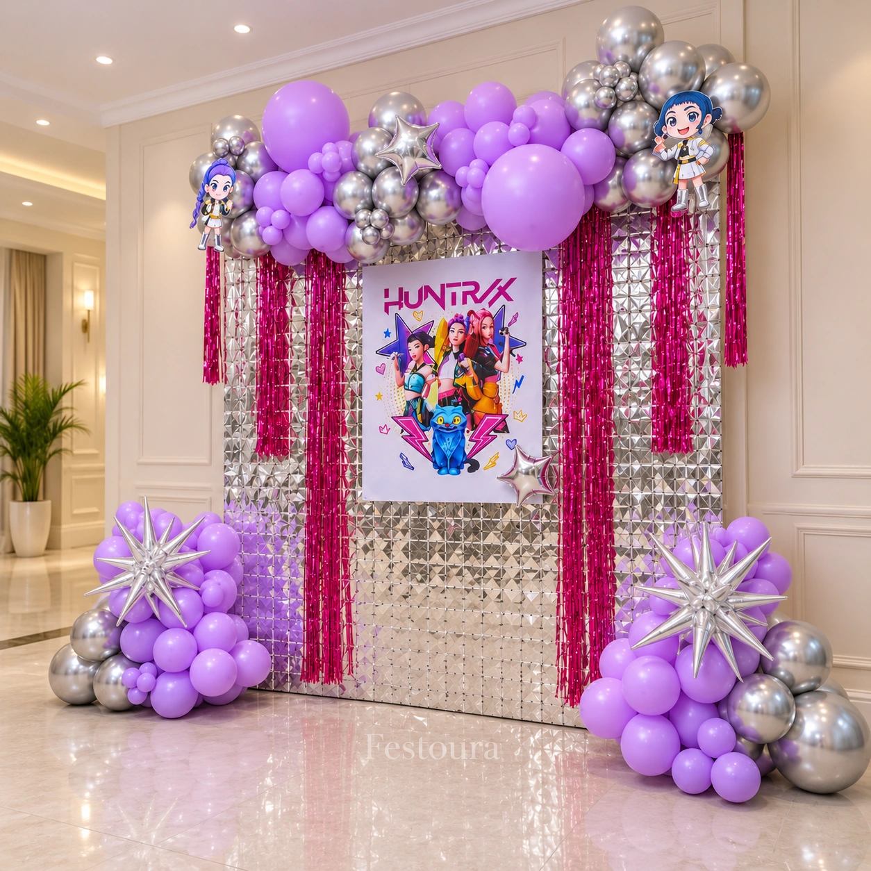 K-pop theme Birthday Balloon Decor