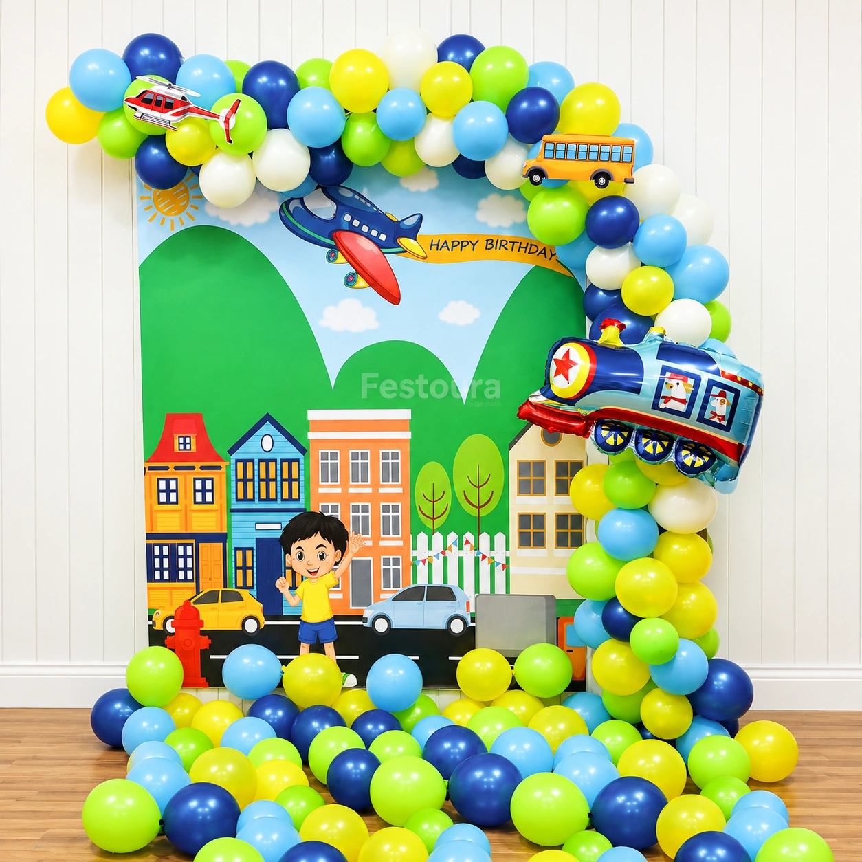 Adventure Awaits Transport Celebration Decor