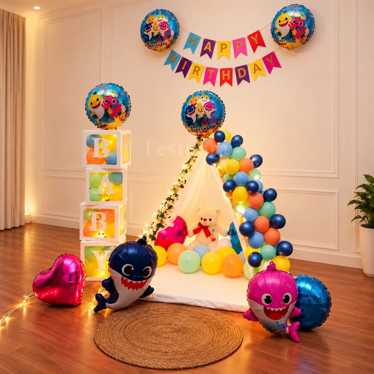 Baby Shark Canopy Birthday Decor