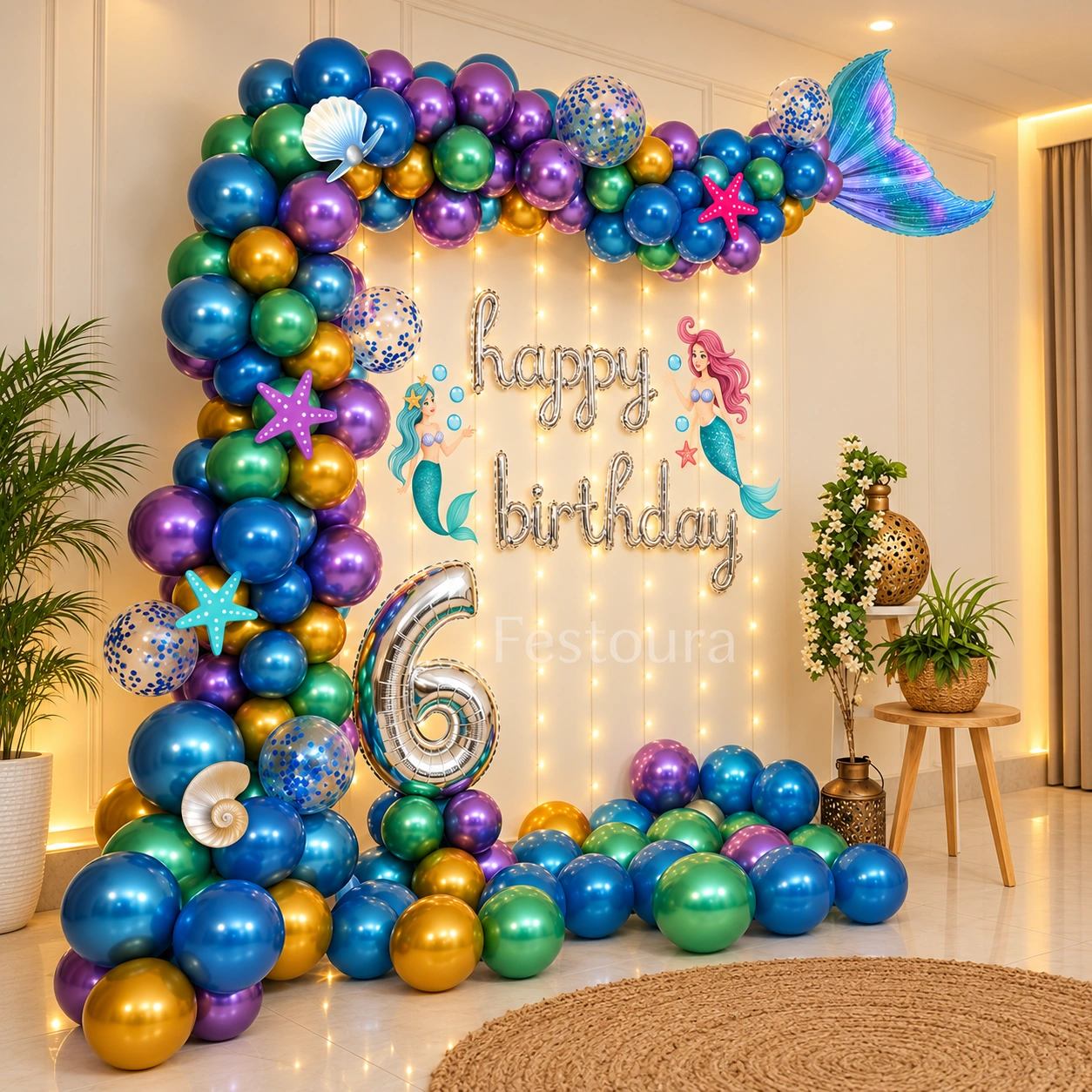Shimmering Mermaid Adventure Birthday Setup