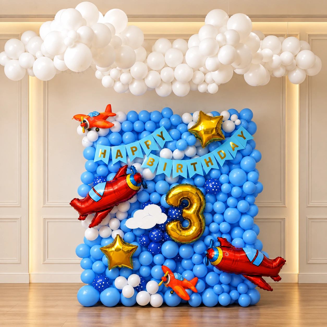 Skyward Adventure Airplane Birthday Decor