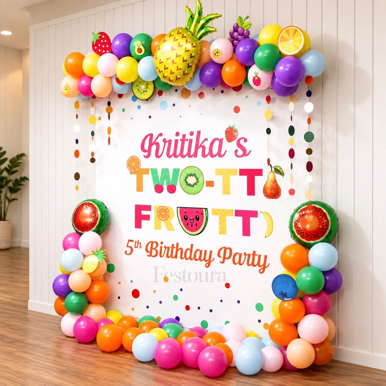 Vibrant Fruit-Themed Birthday Decor