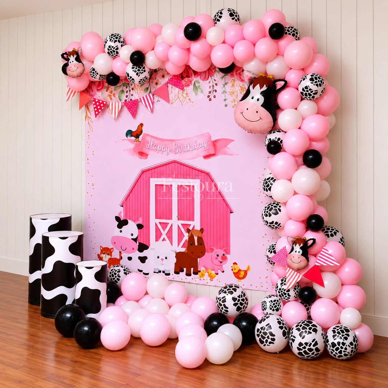 Whimsical Barnyard Birthday Setup