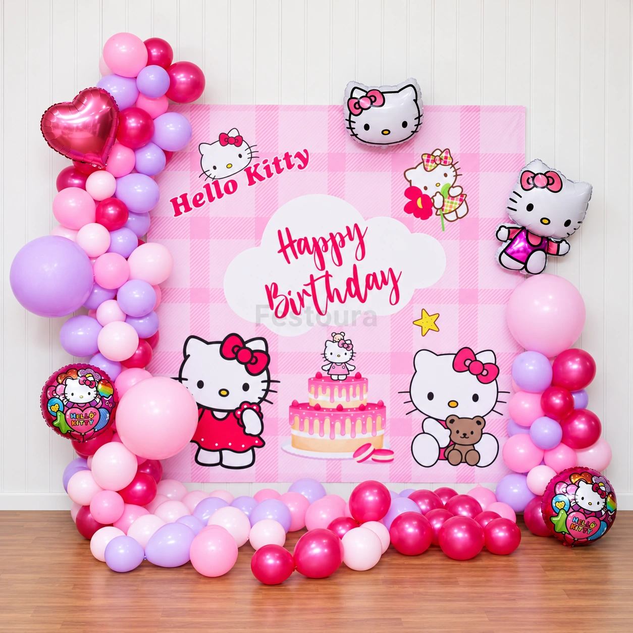 Hello Kitty Themed Birthday Decor