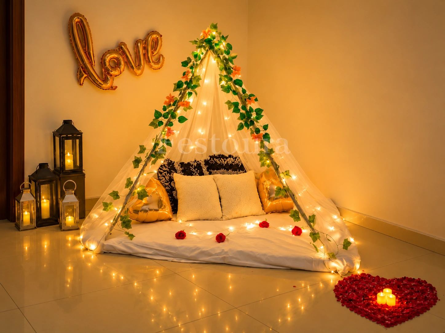 Romantic Rosegold Canopy Celebration