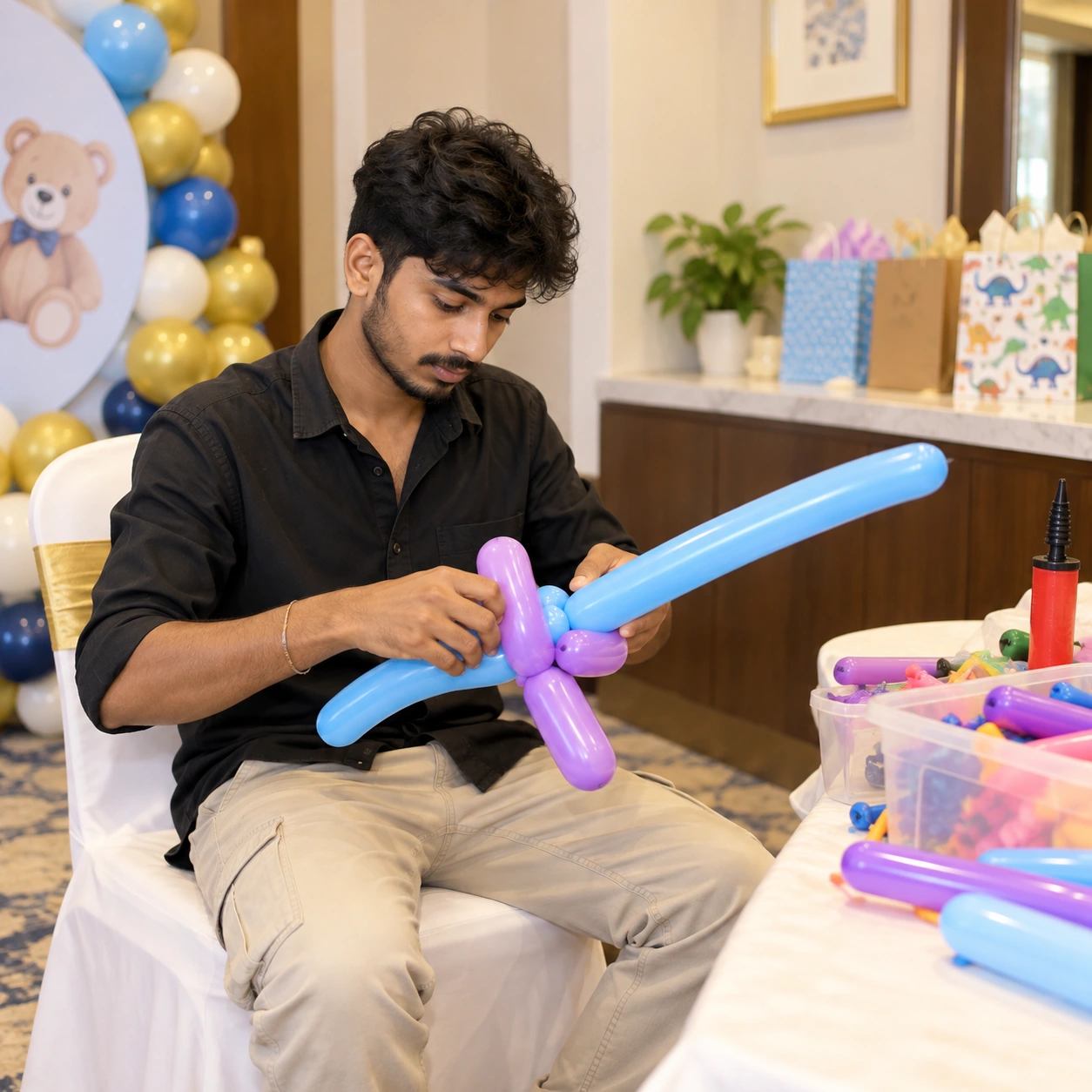 Balloon modelling For Kids Birthday Party