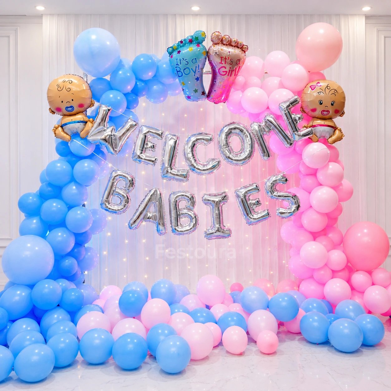 Joyful Pastel Welcome Babies Decor
