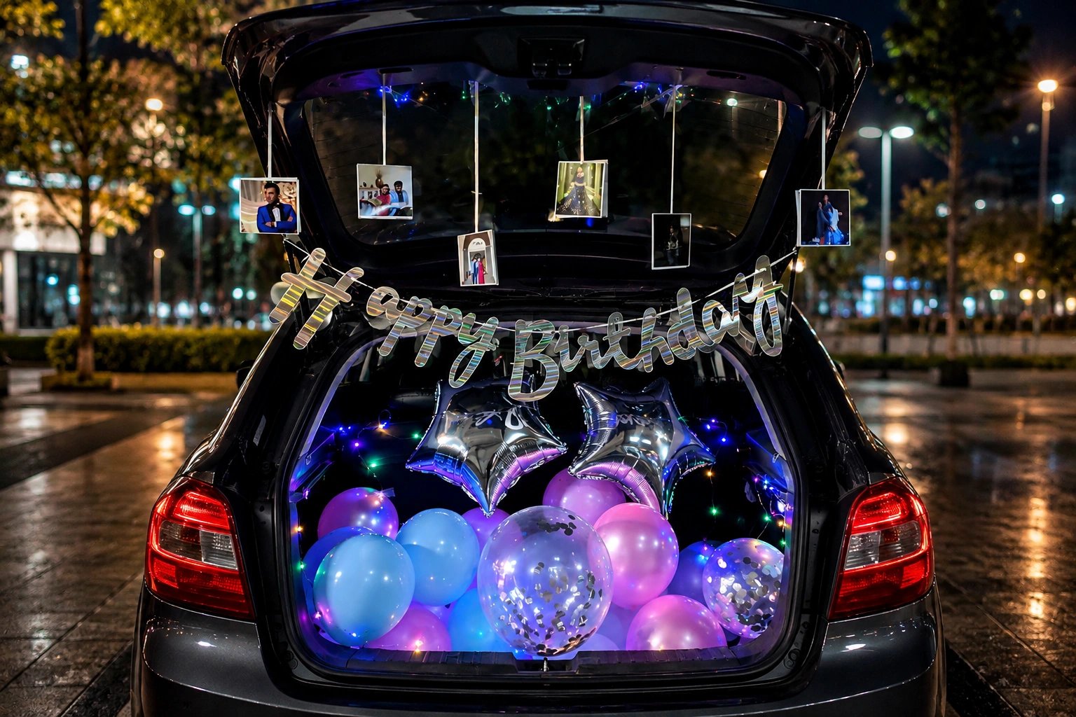 Starry Celebration Car Boot Decoration