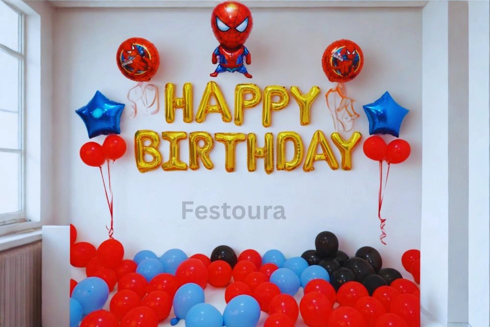 Spidey-Inspired Birthday Celebration Decor