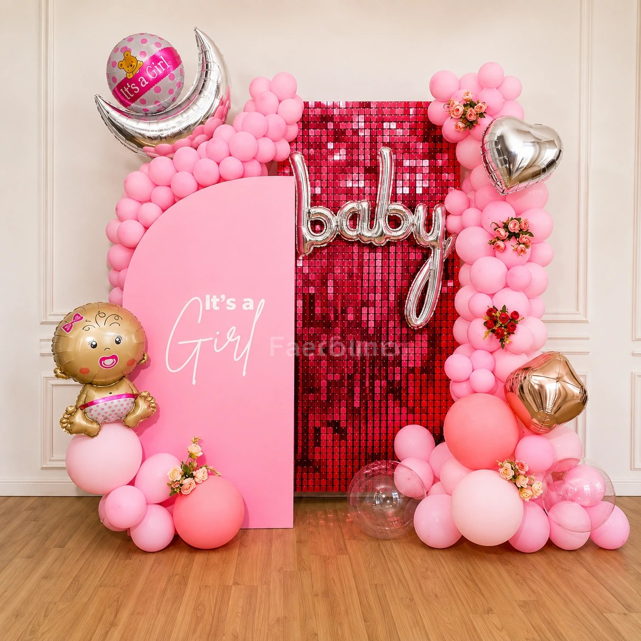 It’s a Girl: Shimmering Welcome baby Decor