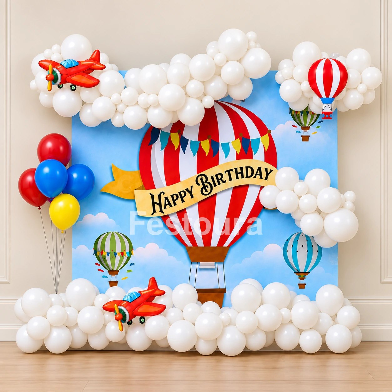 Skyward Soar Hot Air Balloon Decor