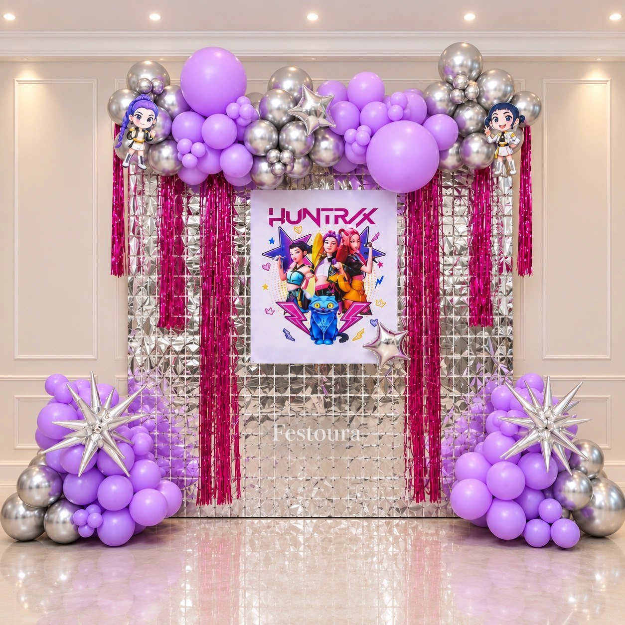 K-pop theme Birthday Balloon Decor