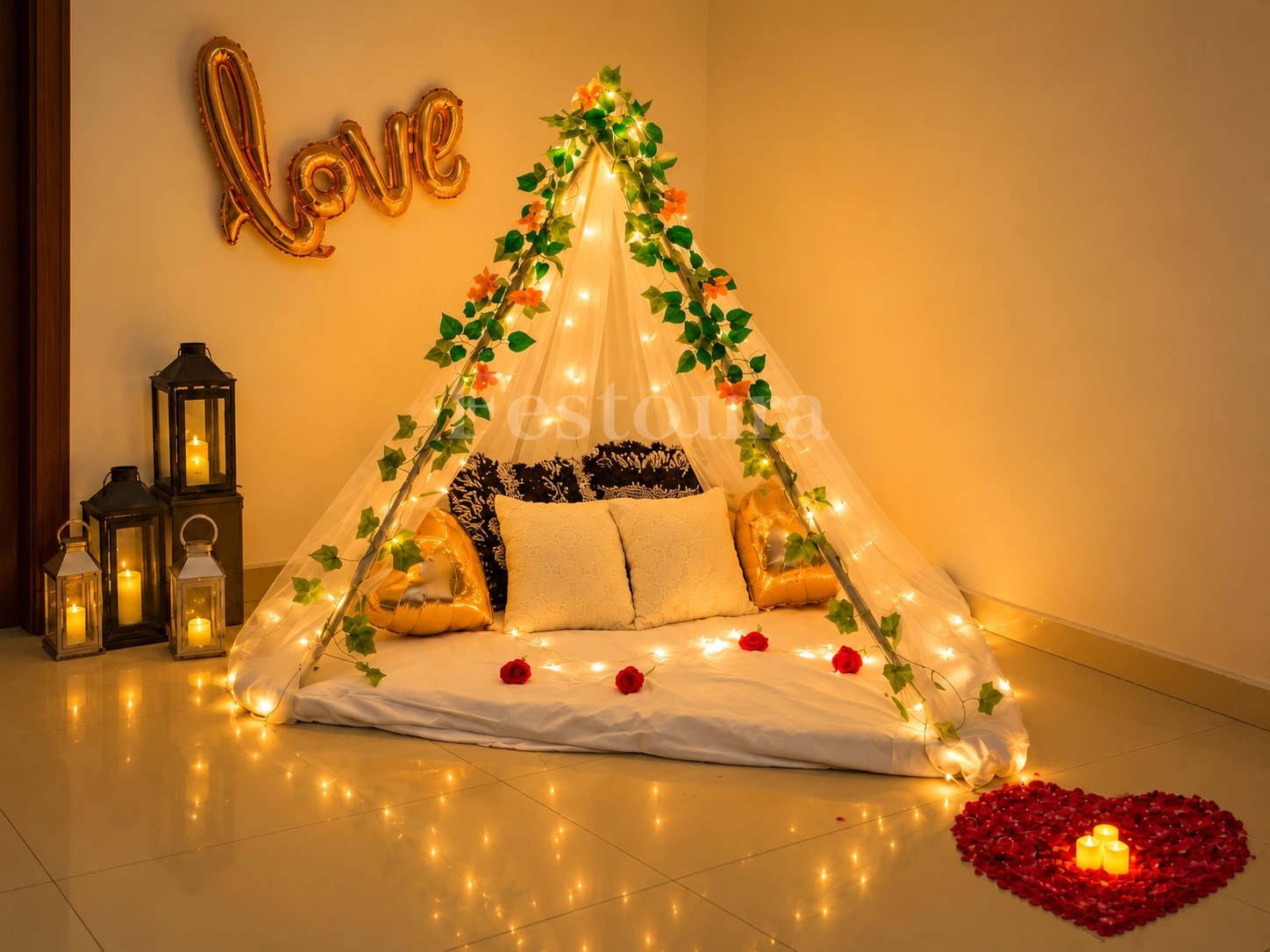 Romantic Rosegold Canopy Celebration