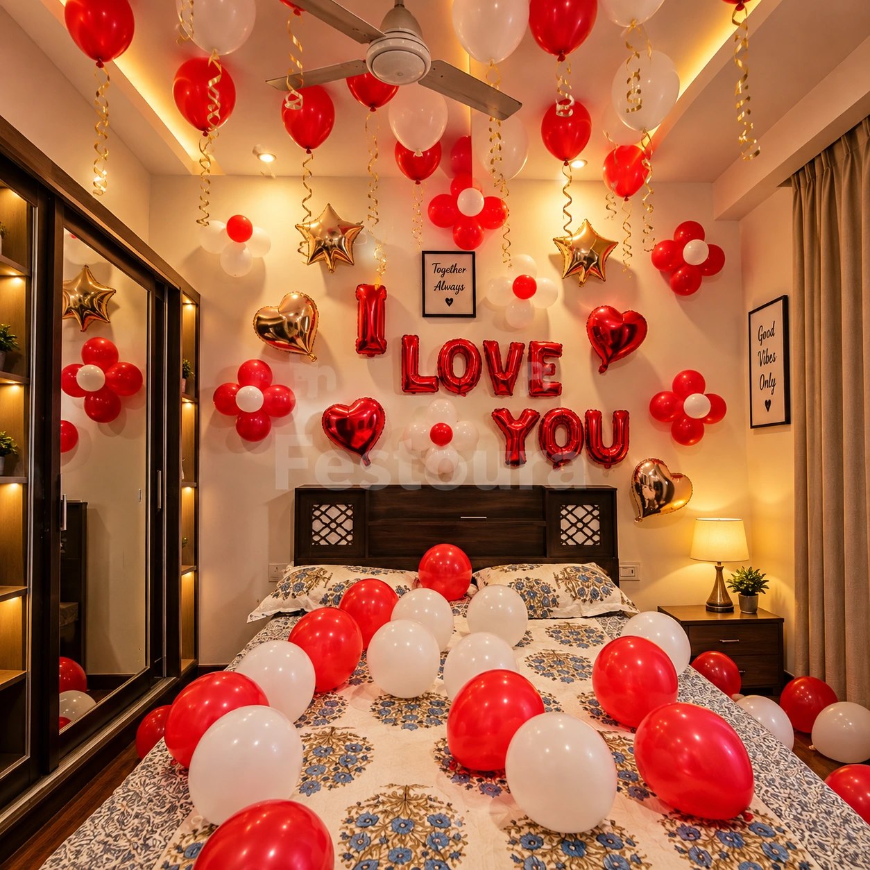 Classic Red & White Anniversary Elegance