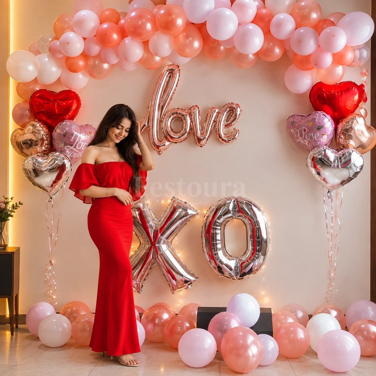 Romantic Rosegold & Heartfelt Anniversary Setup