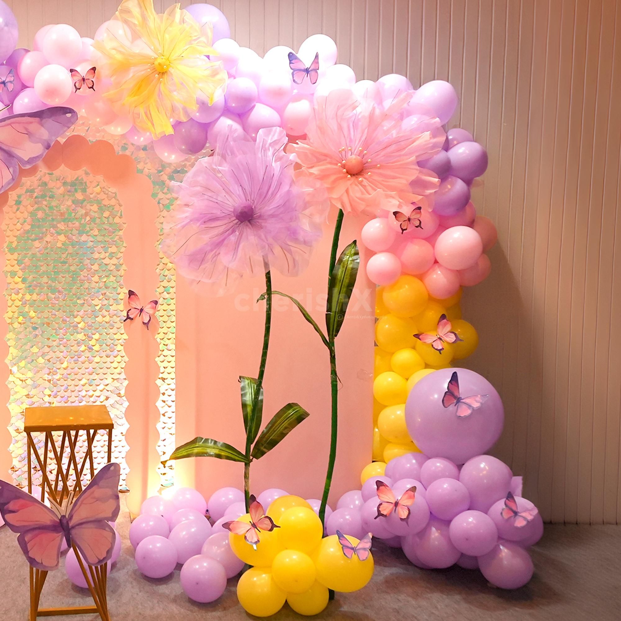 Enchanted Bloom & Butterfly Balloon Decor