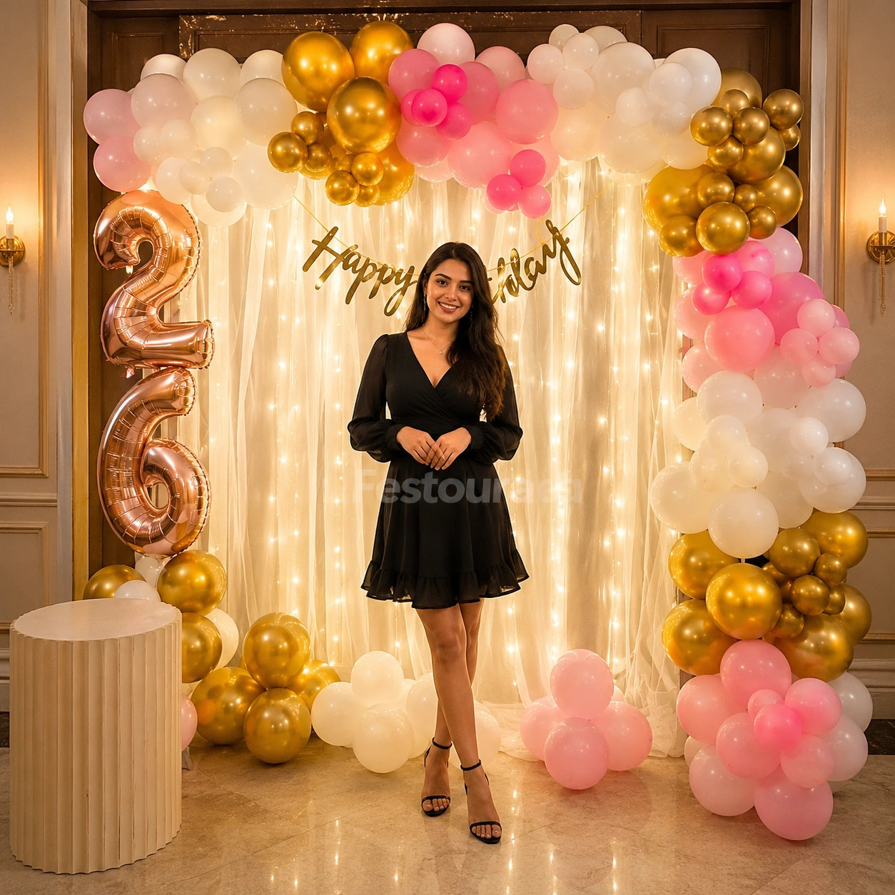 Pastel & Gold Radiance Birthday Celebration