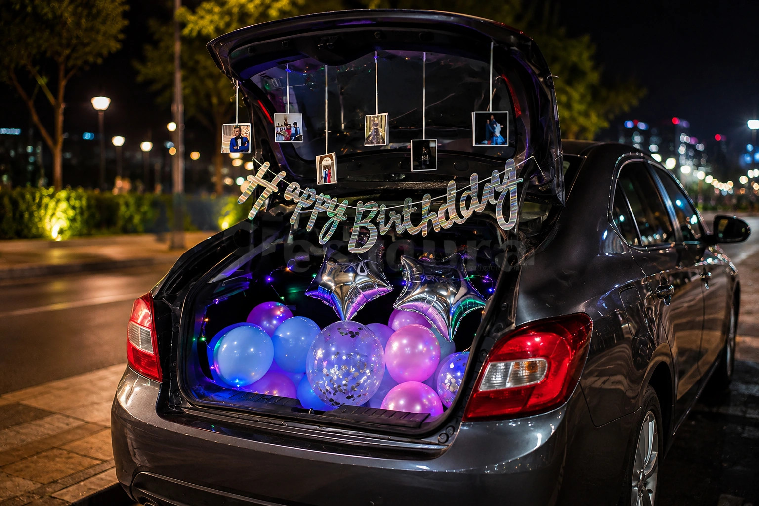 Starry Celebration Car Boot Decoration