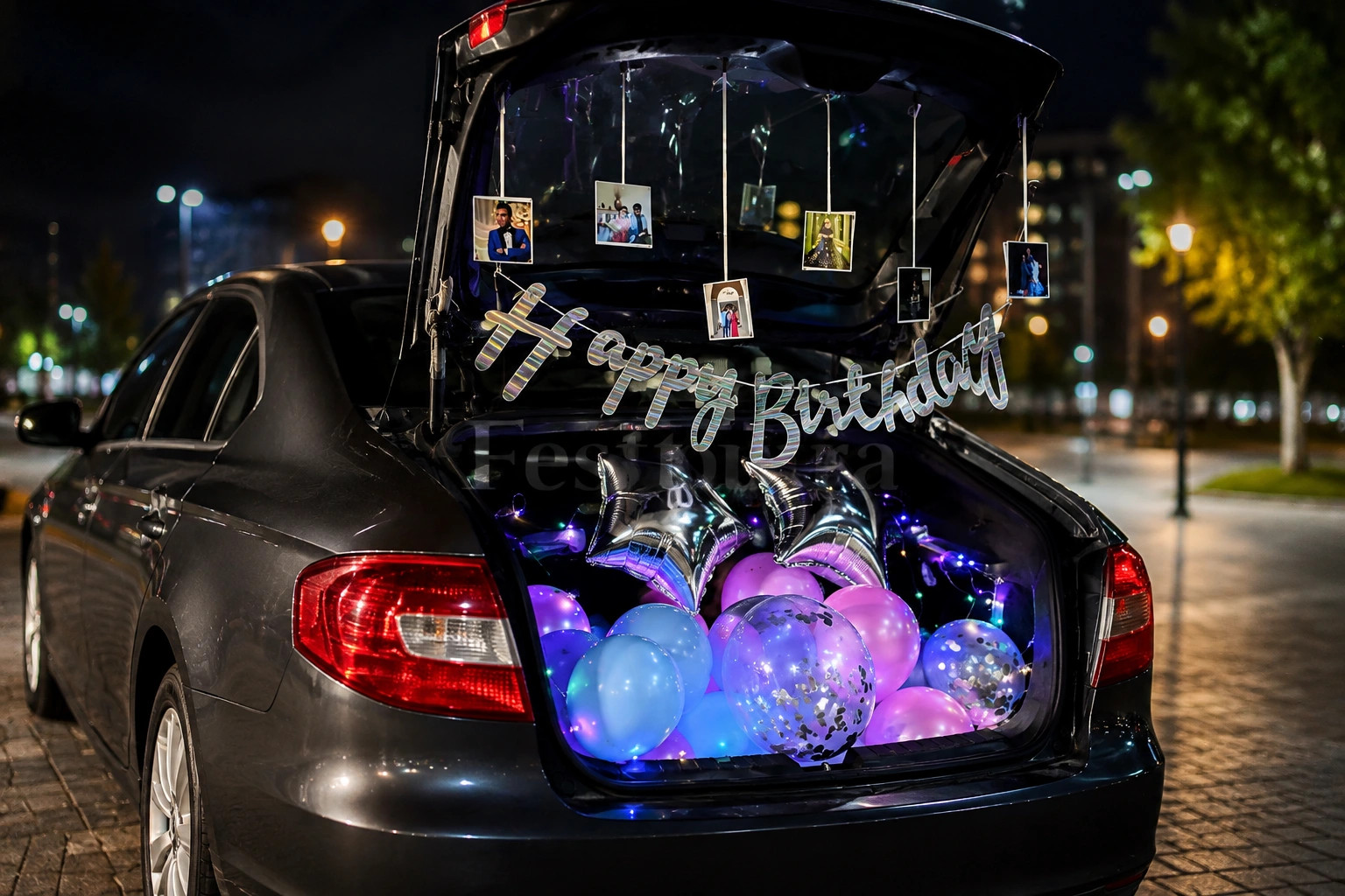 Starry Celebration Car Boot Decoration