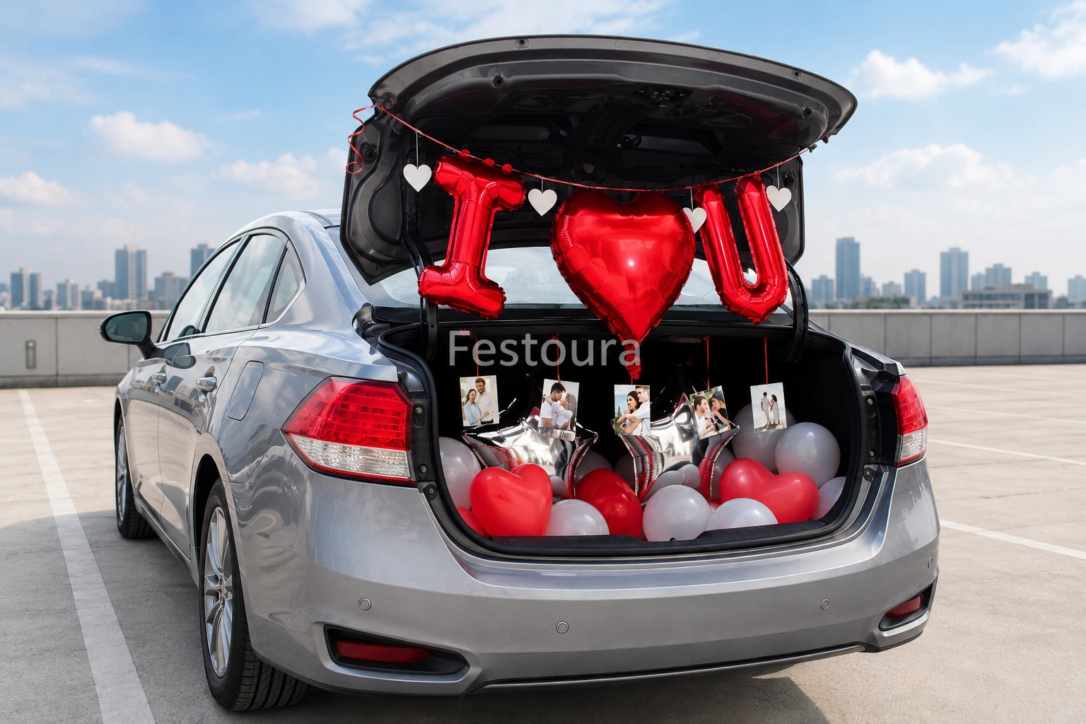 Romantic Car Boot Surprise Decor