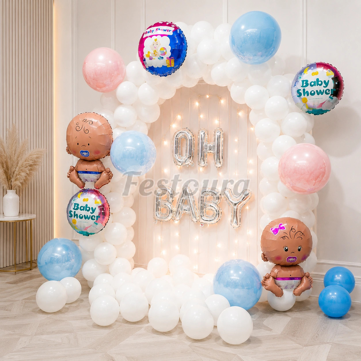 Serene Pastel Oh Baby Celebration Backdrop