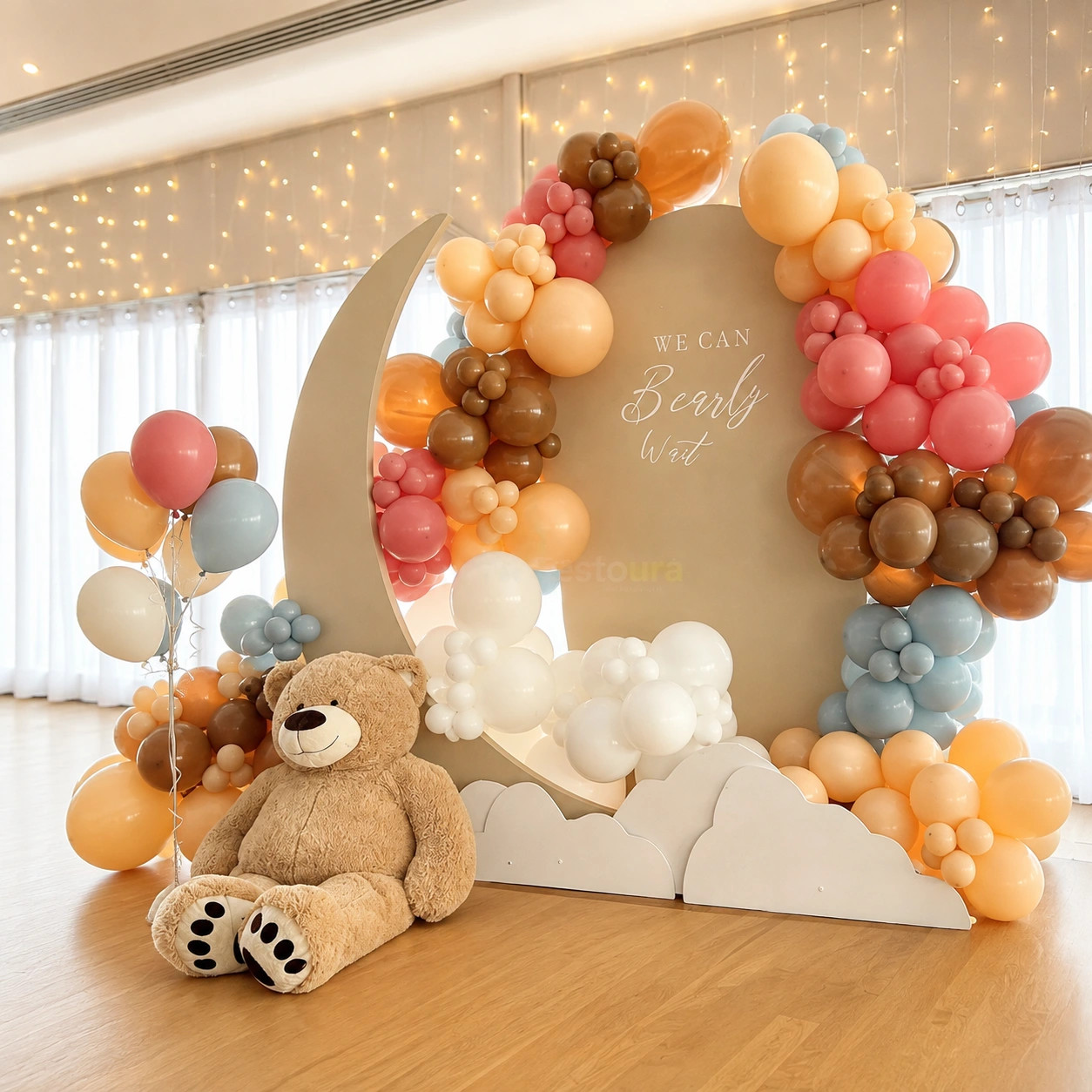 Celestial Teddy Bear Baby Shower Decor