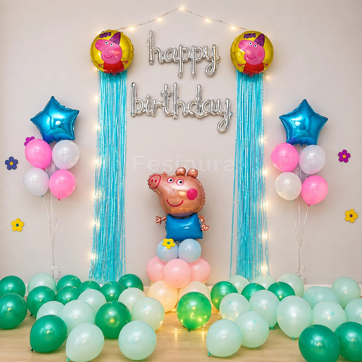 Pastel Peppa Pig Balloon Wonderland
