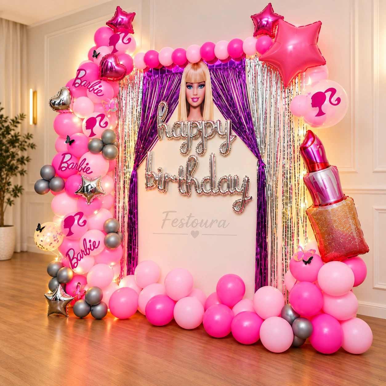 Whimsical Barbie-Inspired Birthday Celebration Decor
