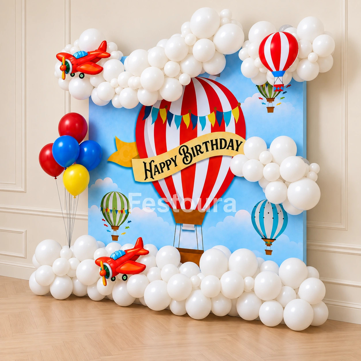 Skyward Soar Hot Air Balloon Decor