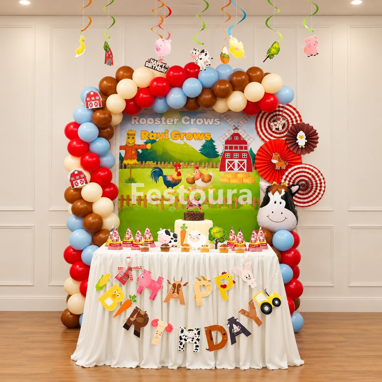 Rustic Farmhouse Birthday Party Decor