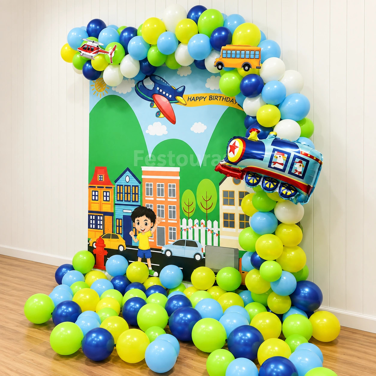 Adventure Awaits Transport Celebration Decor