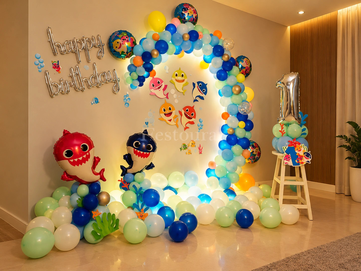 Baby Shark Ocean Birthday Party Decor