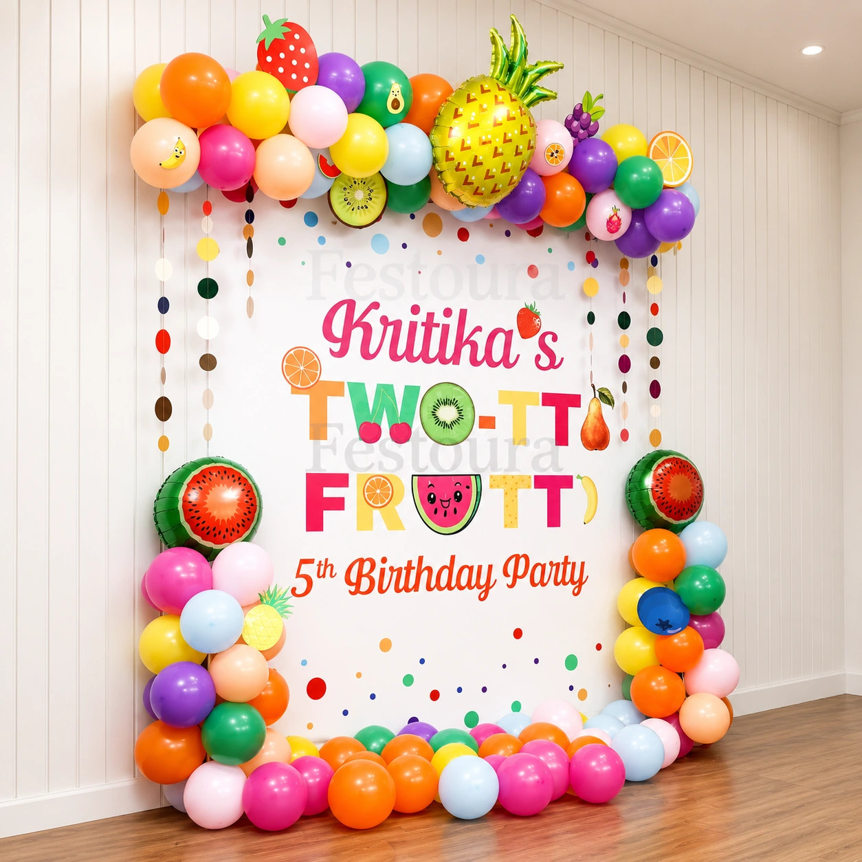 Vibrant Fruit-Themed Birthday Decor