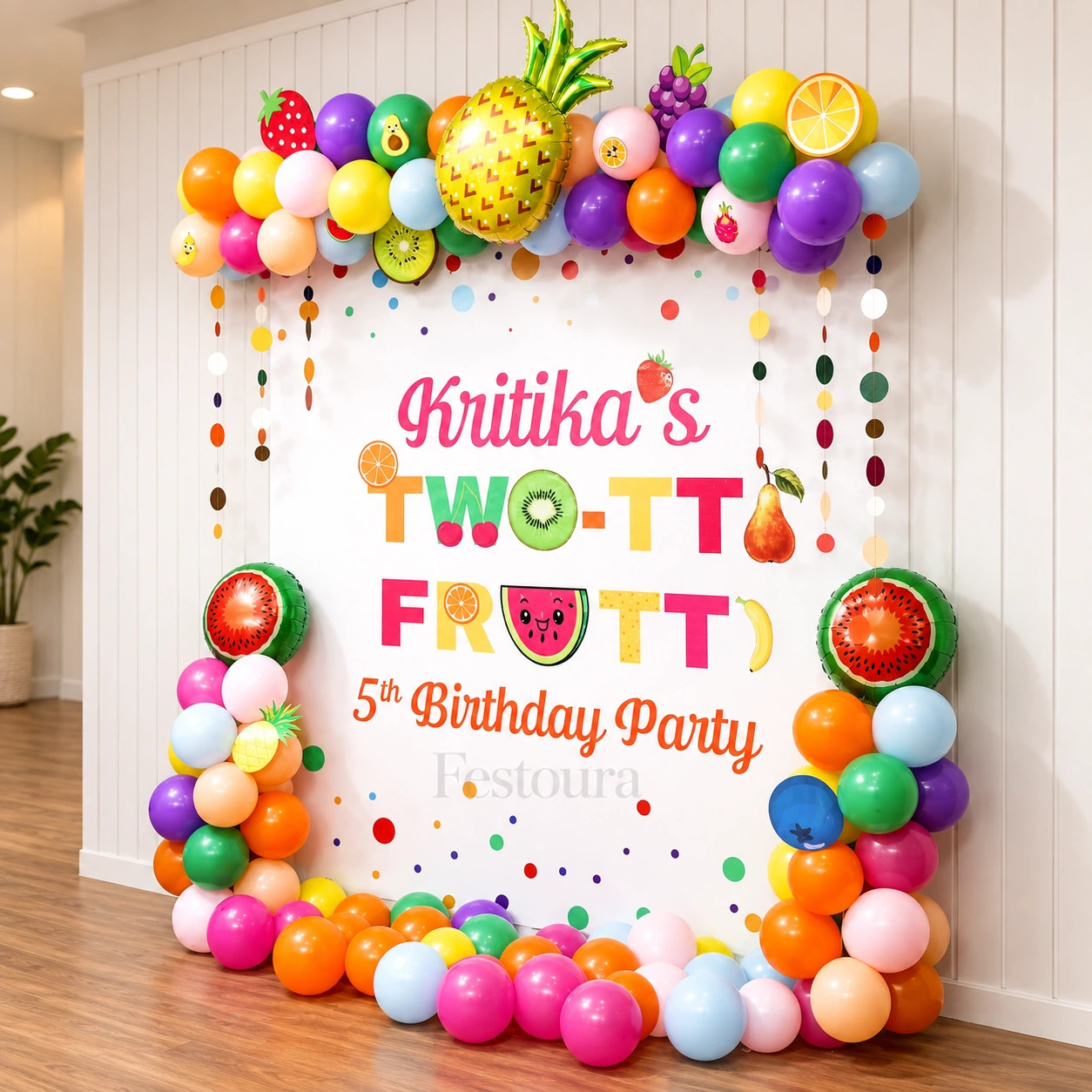 Vibrant Fruit-Themed Birthday Decor