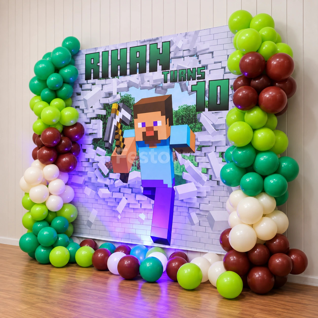 Minecraft Universe Custom Birthday Decoration