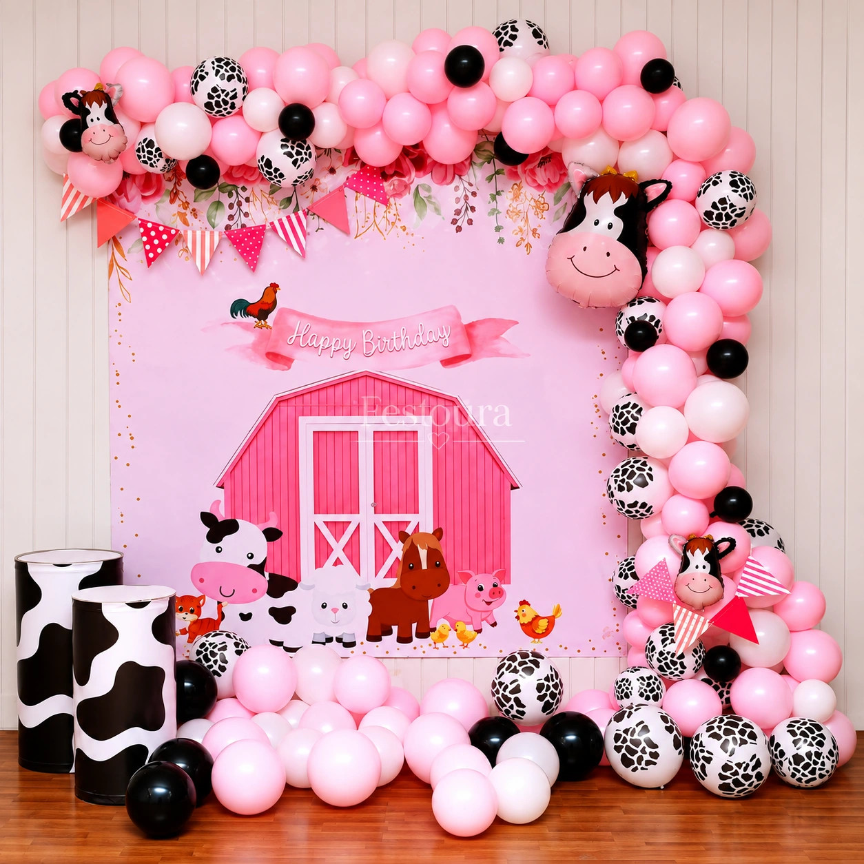 Whimsical Barnyard Birthday Setup